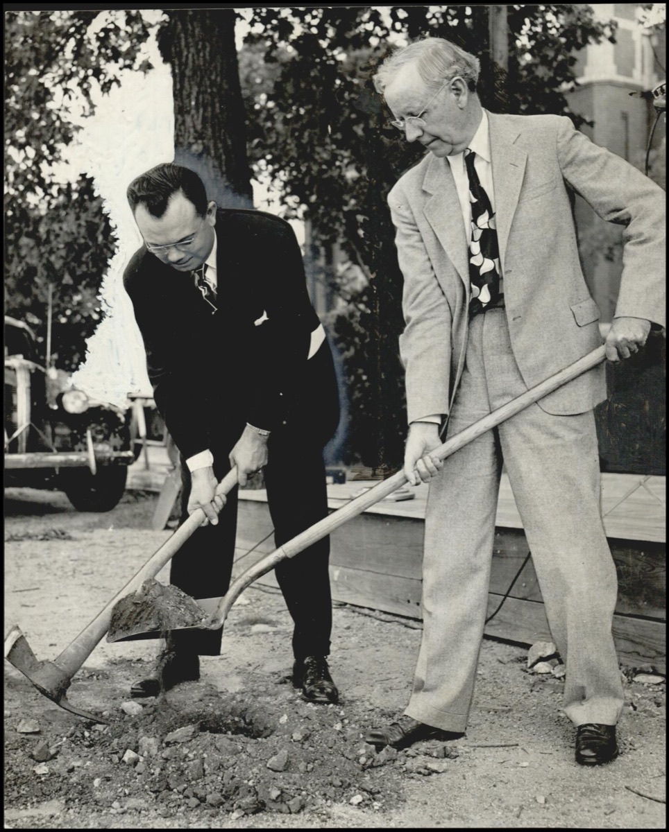 1948 groundbreaking ceremony for the Baptist Building, 1141 N. Robinson, Oklahoma City