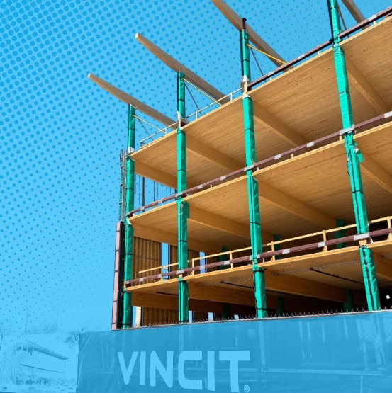 Guernsey mass-timber headquarters under construction